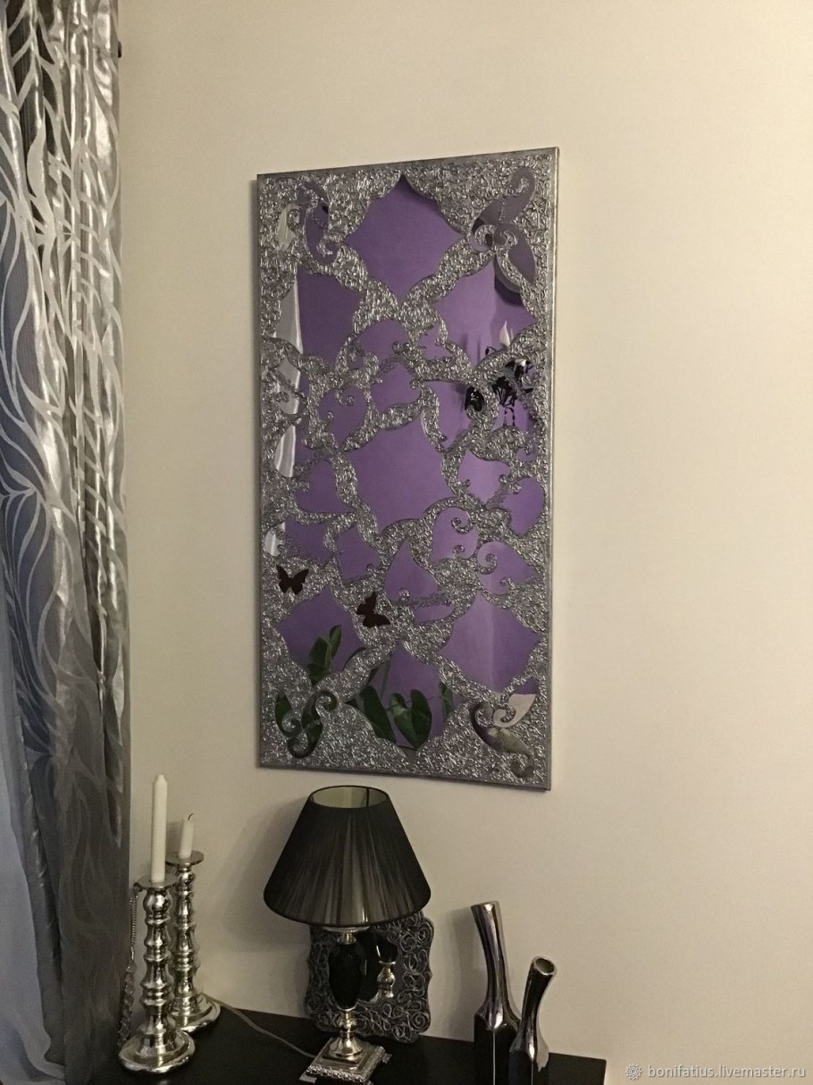 Зеркальное панно на стену