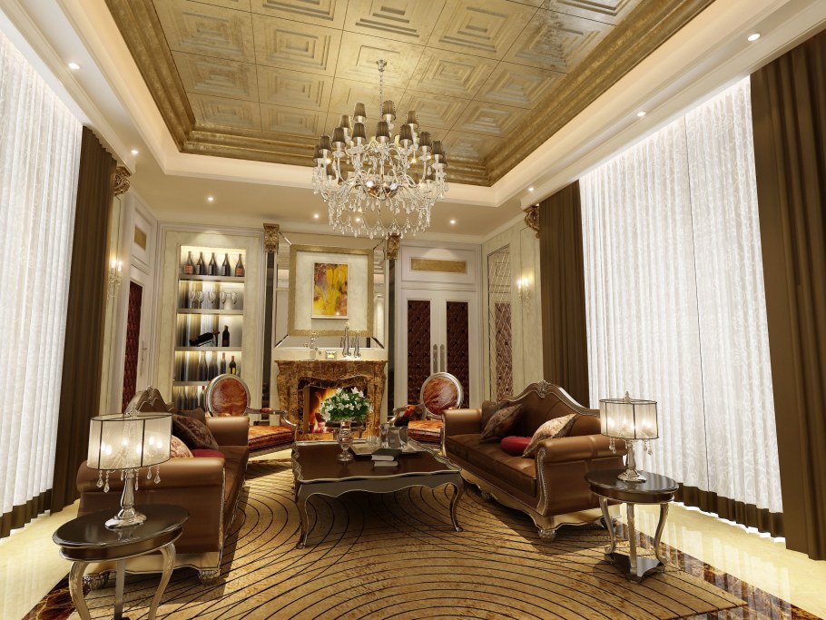 Потолок в классическом стиле