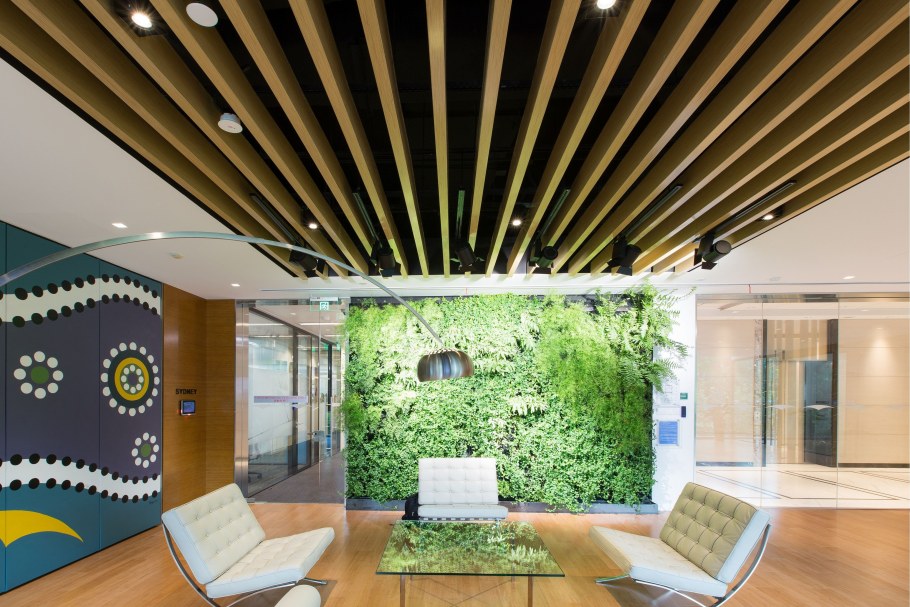 Кубообразный реечный потолок