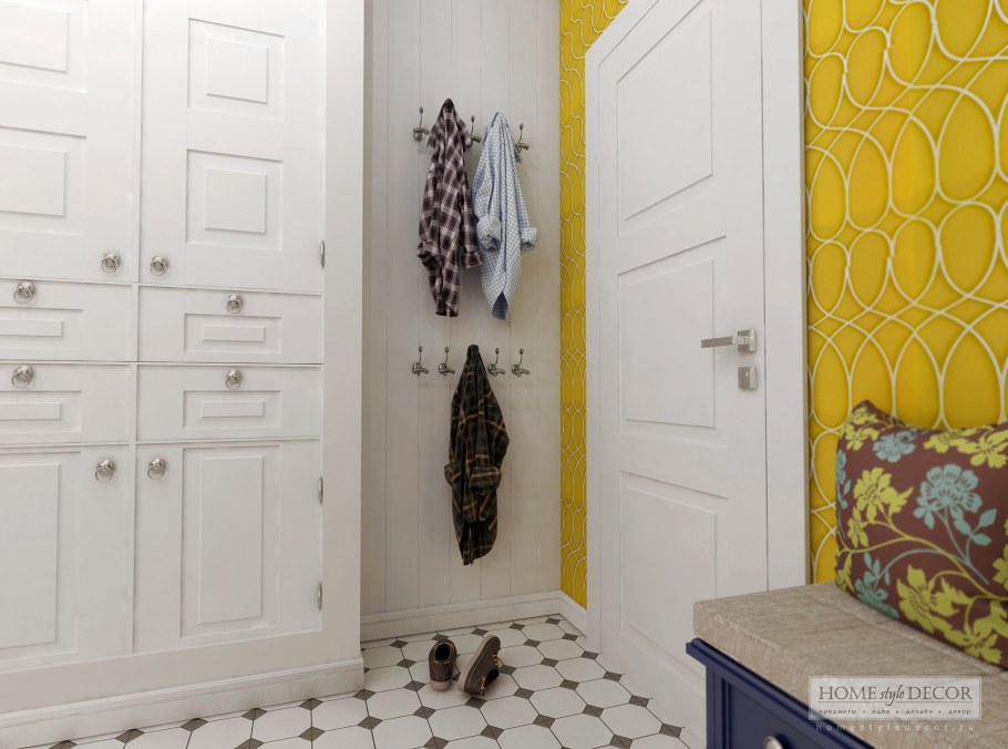 Интерьер прихожей в стиле Сканди