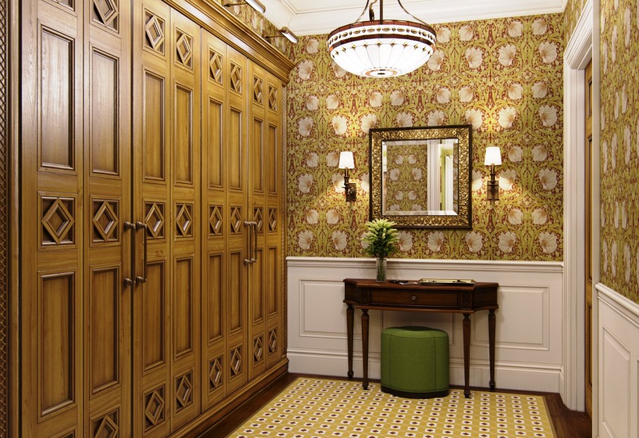 Обои для маленькой и узкой прихожей