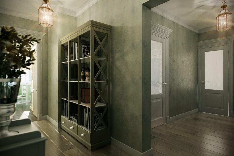 Интерьер коридора в стиле Неоклассика