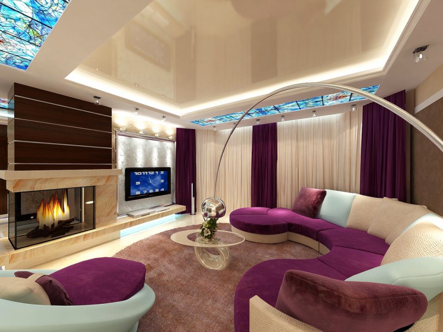 Дизайнерские проекты гостиных