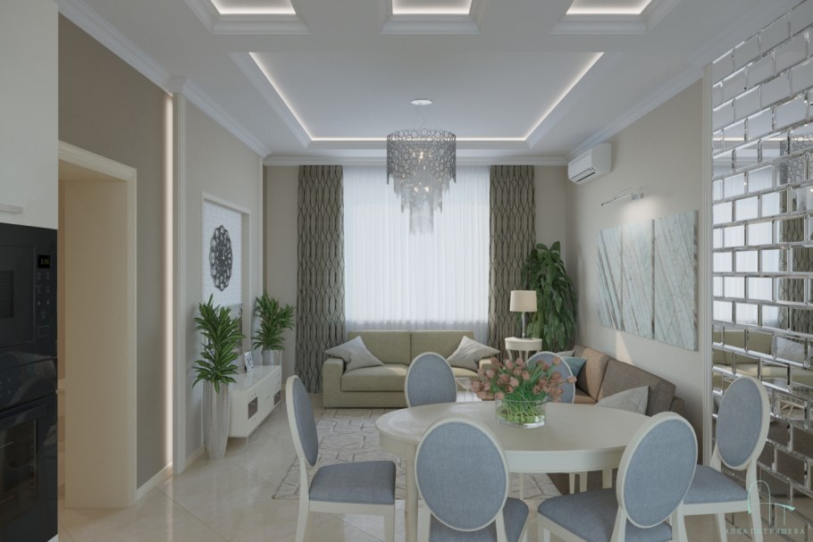 Интерьер дома в эконом стиле