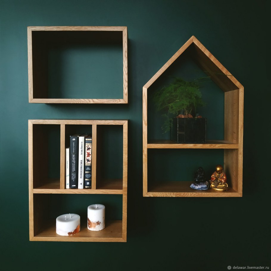 Полка кубическая, 20х10 см/24х10 см/28х10 см