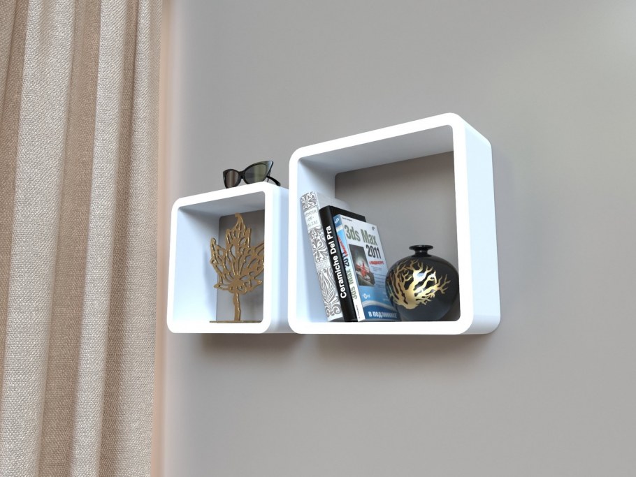 Полка кубическая, 20х10 см/24х10 см/28х10 см