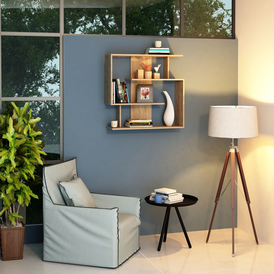 Набор мебельных полок «квадрат», 30/27/24 см, цвет венге, 3 шт.