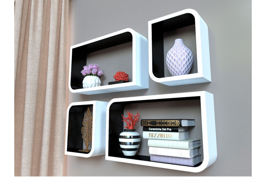 Полка навесная Вентал кубик-5