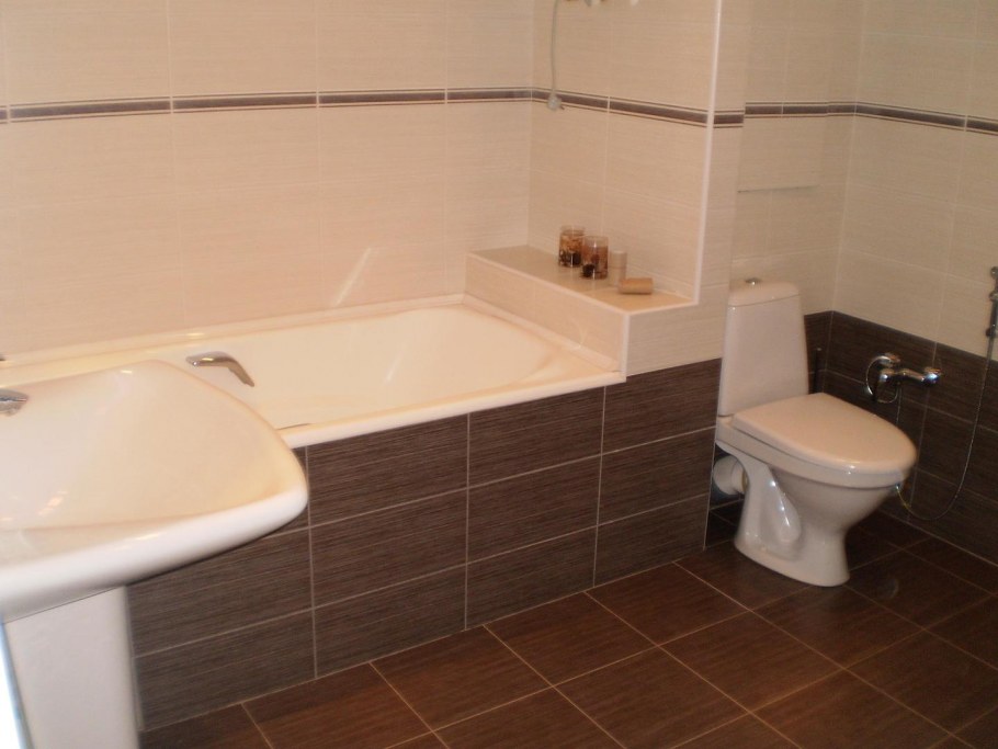 Ванная Объединенная с туалетом в панельном доме