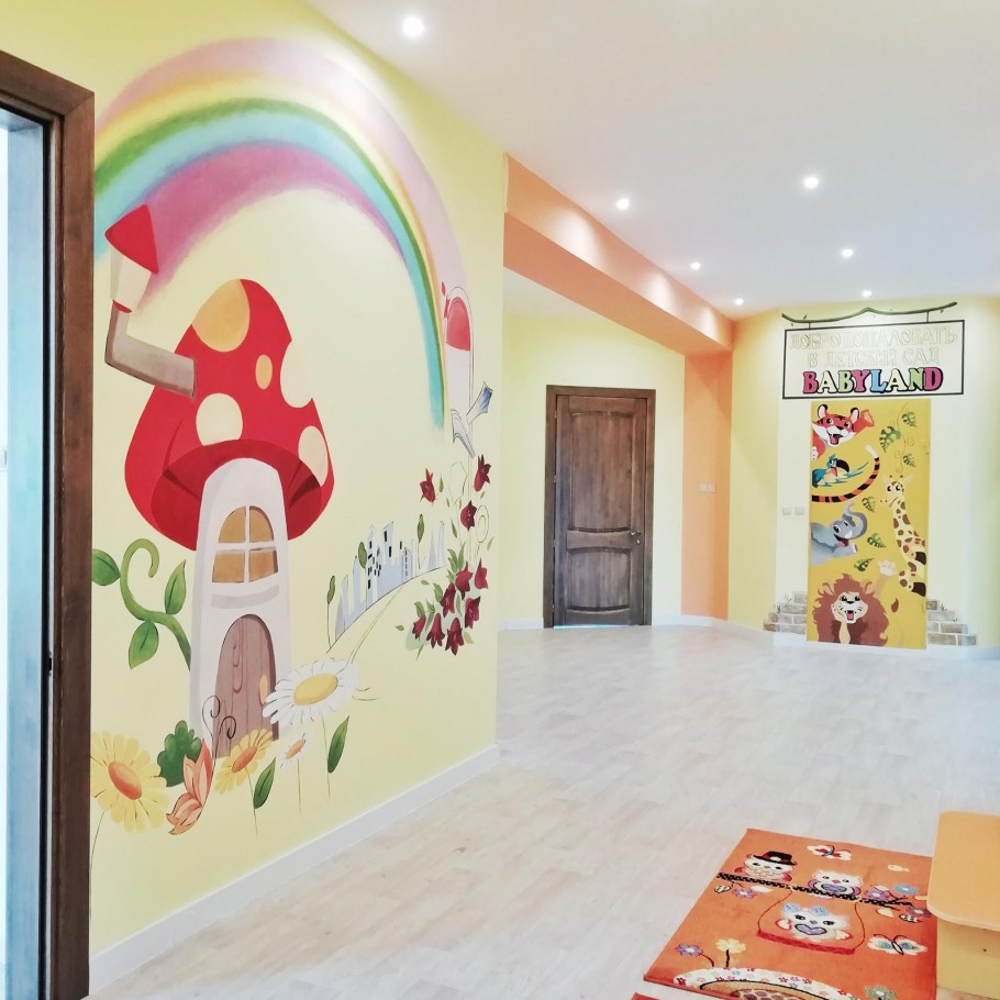 Раздевалка в детском саду