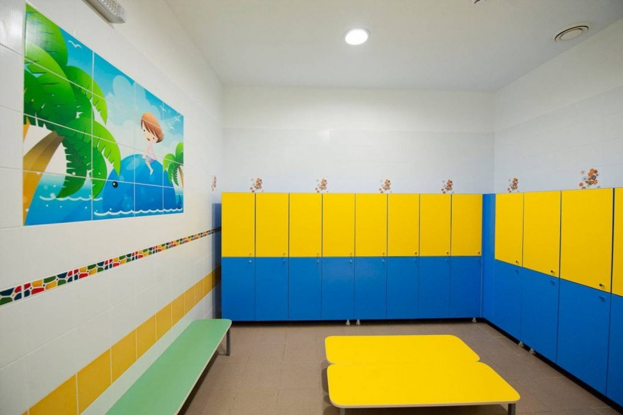 Сине желтая детская комната