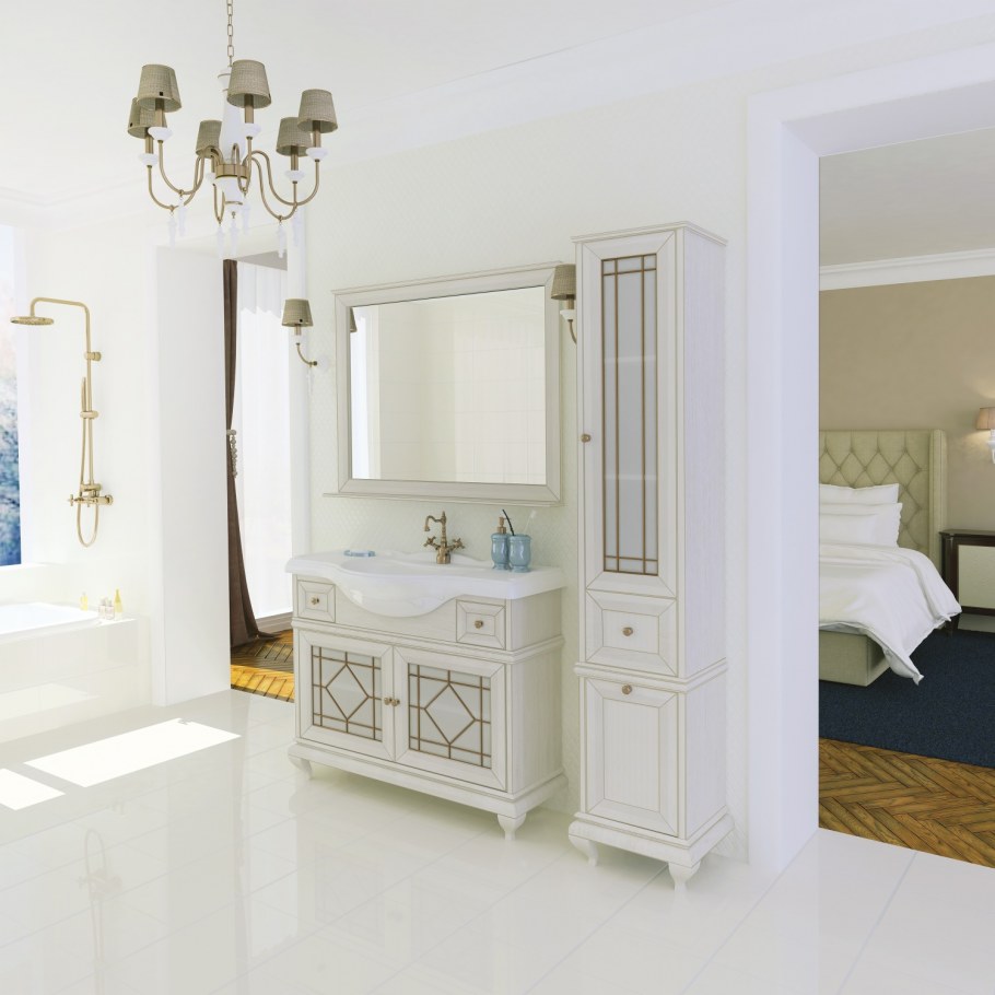 Акватон Беатриче 105 слоновая кость патина