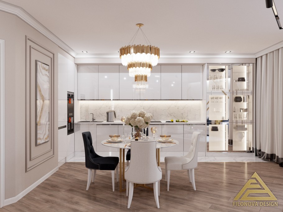 1 Комнатная квартира в стиле Фьюжн