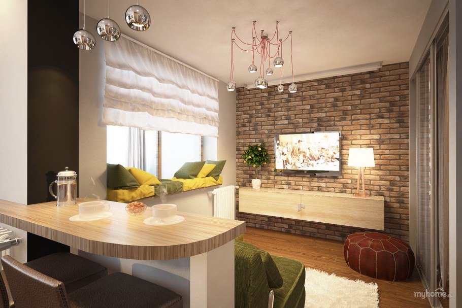 Лофт в хрущевке 42 кв.м