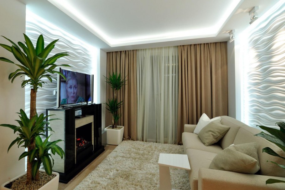 Обычный интерьер зала