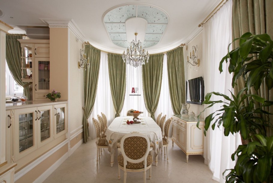 Шторы на кухню Неоклассика