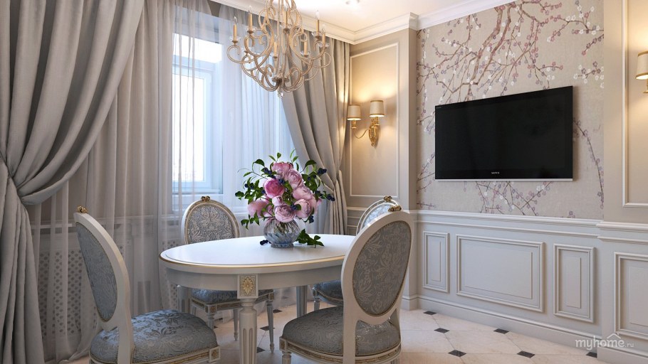 Шторы Неоклассика в гостиную