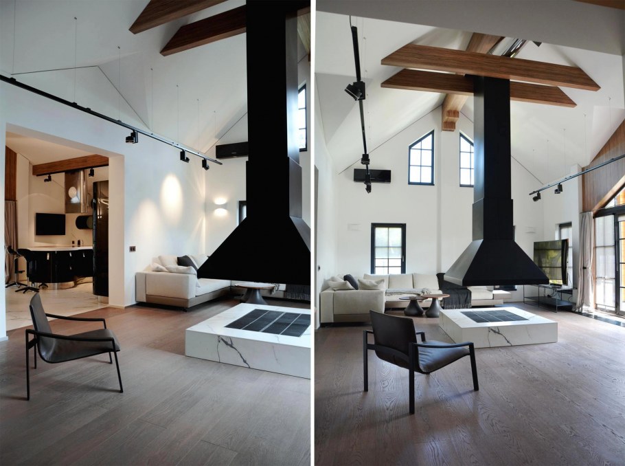 Интерьер особняк в скандинавском стиле