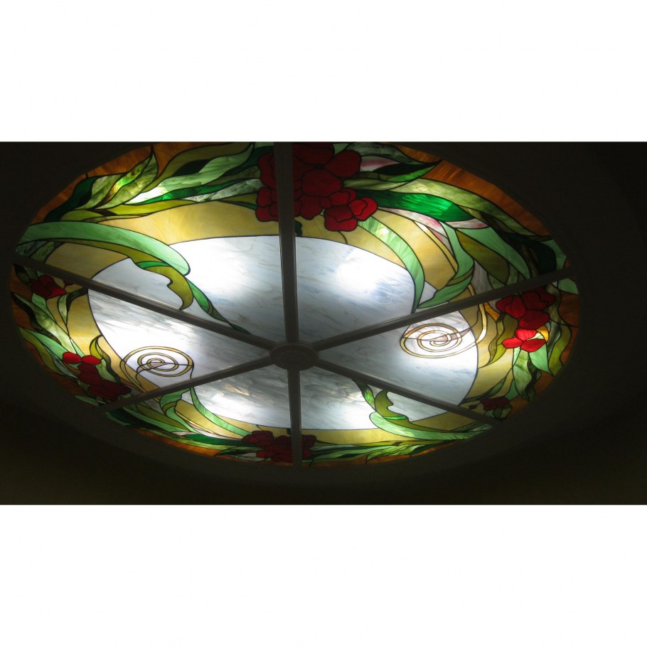 Потолочный витраж Тиффани в стиле Барокко