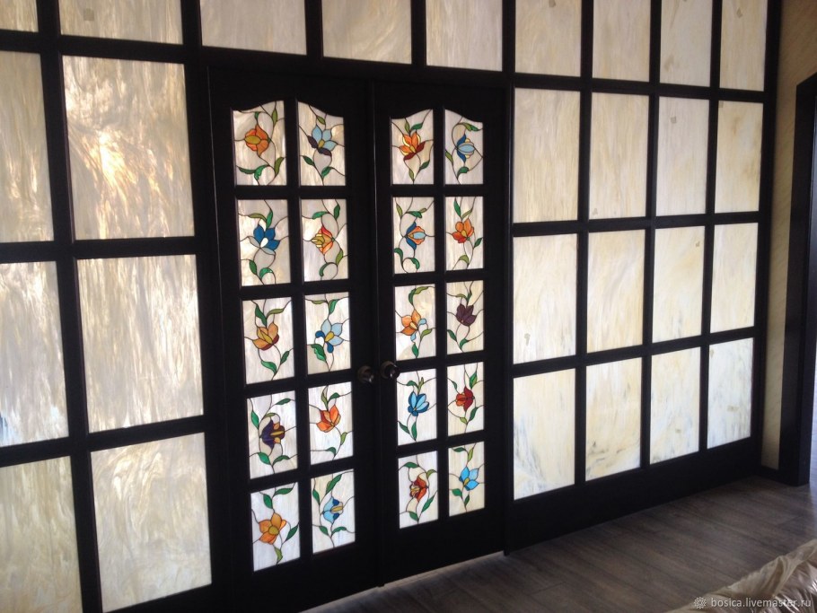 Витраж в русском стиле
