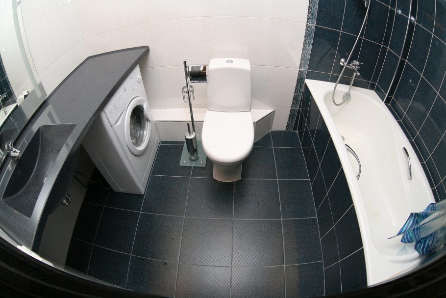 Ванна в хрущевке с душевой кабиной