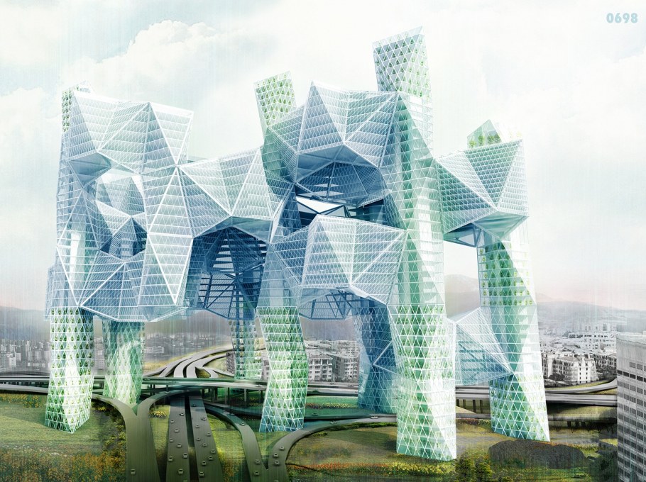 Здание в форме отпечатка пальца, Тайланд.