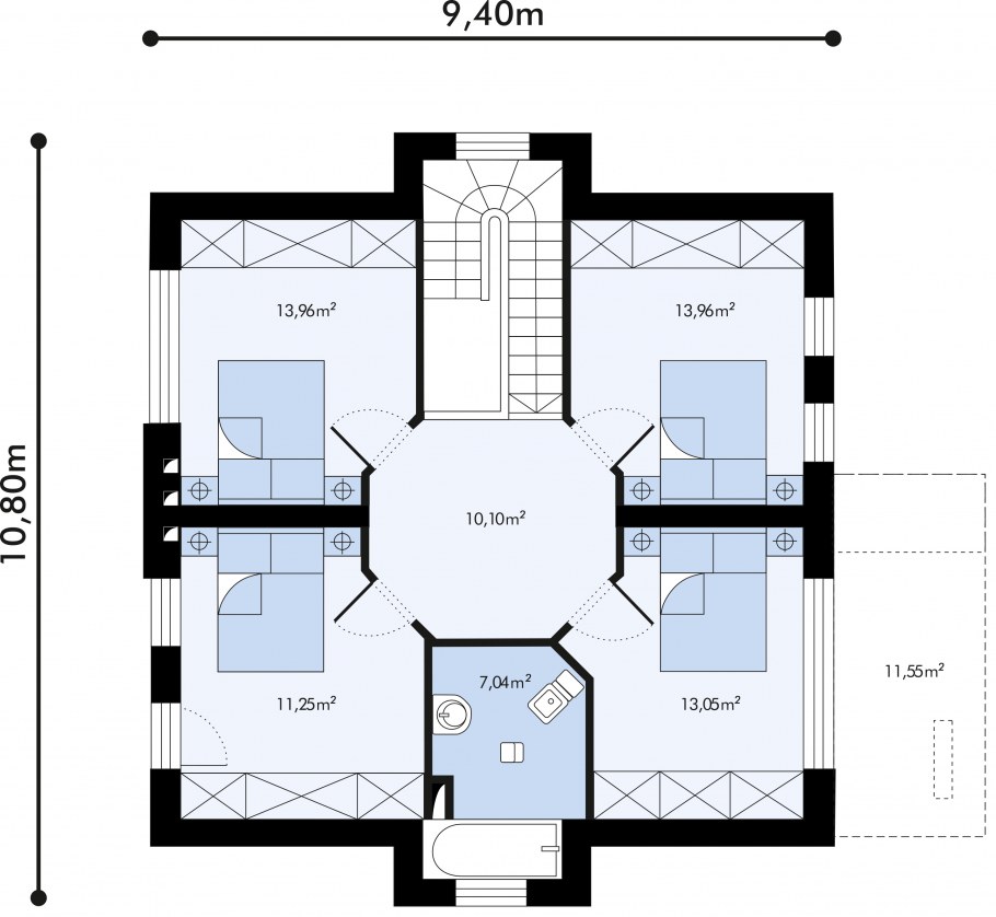 Скандинавский дом планировка