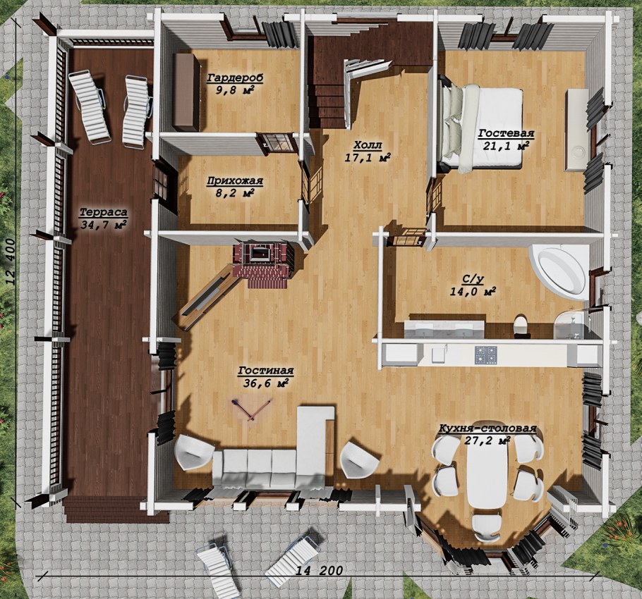 Планировка скандинавского дома