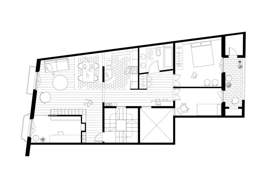 Чертеж скандинавского стиля