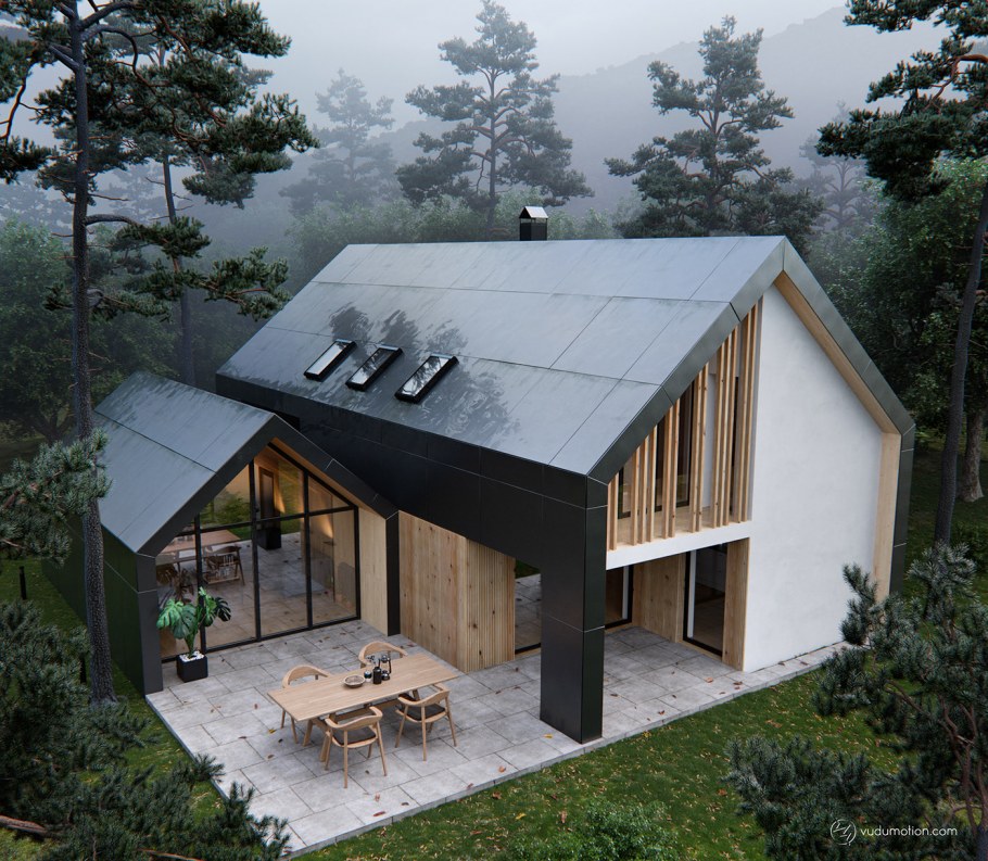 Павильон в стиле барнхаус