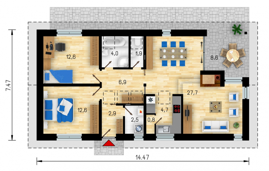 Планировки маленьких одноэтажных домов