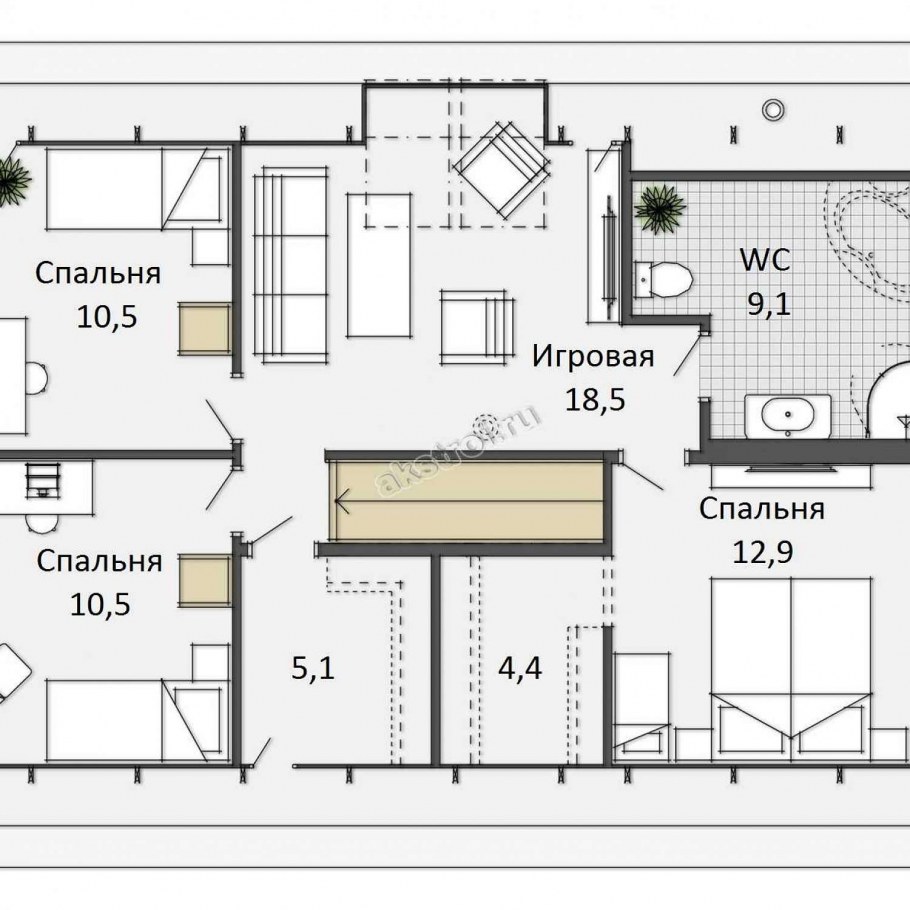Скандинавский дом планировка