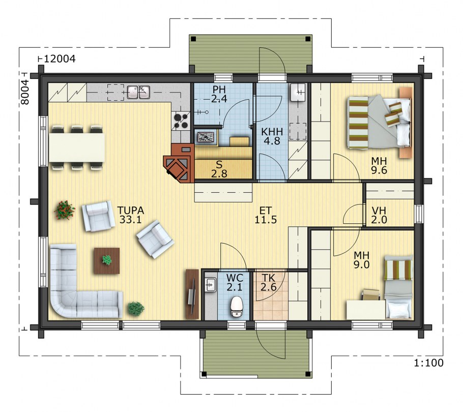 Планировки финских одноэтажных домов