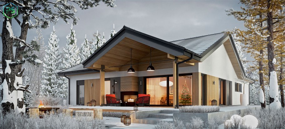 Проекты скандинавских одноэтажных домов