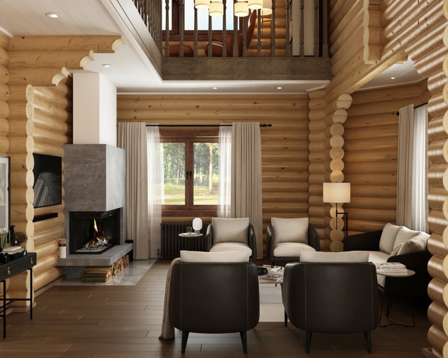 Внутренняя отделка деревянного дома