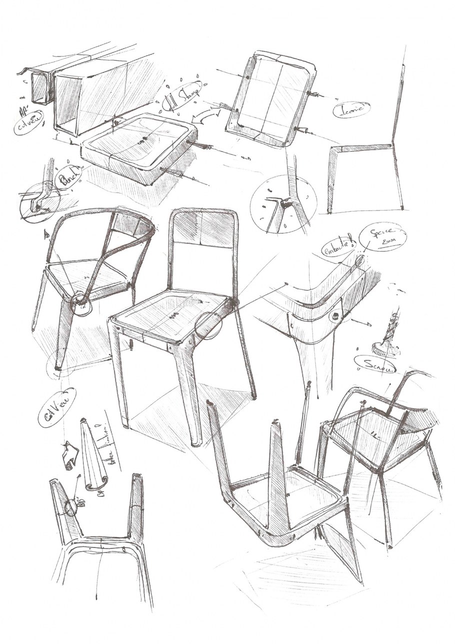Дизайнерские скетчи мебели