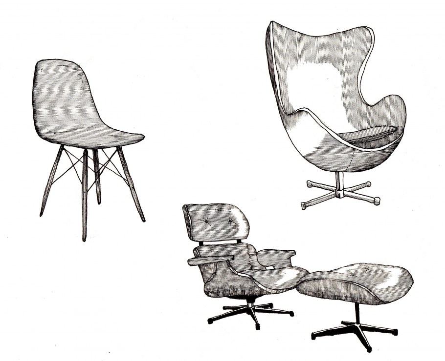 Интересные стулья рисунки