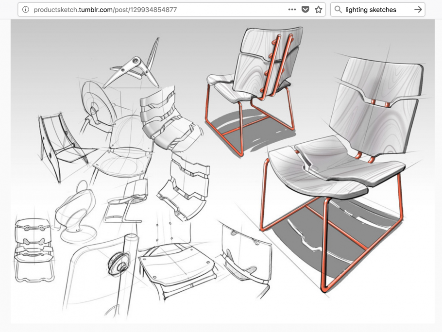 Скетч стула