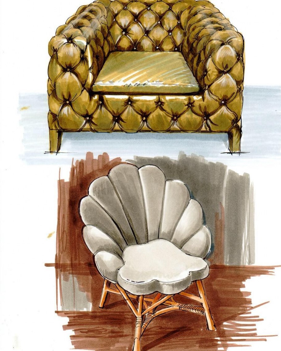 Дизайнерская мебель рисунки