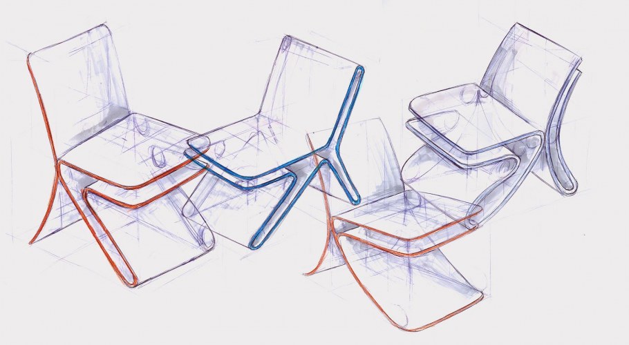 Карандашный стул