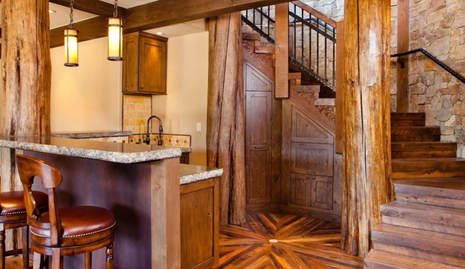 Лестница в стиле Кантри