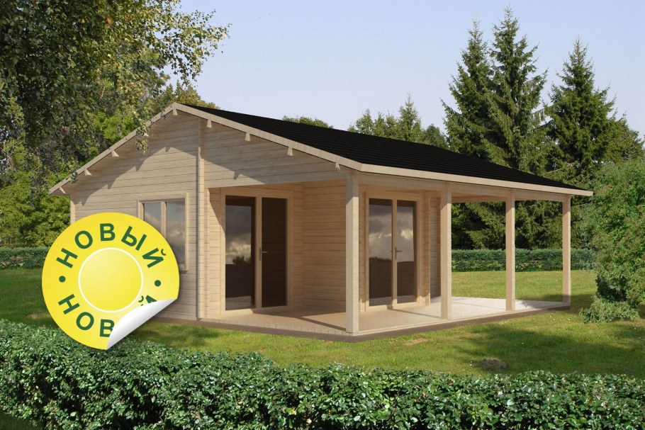 Одноэтажный летний домик