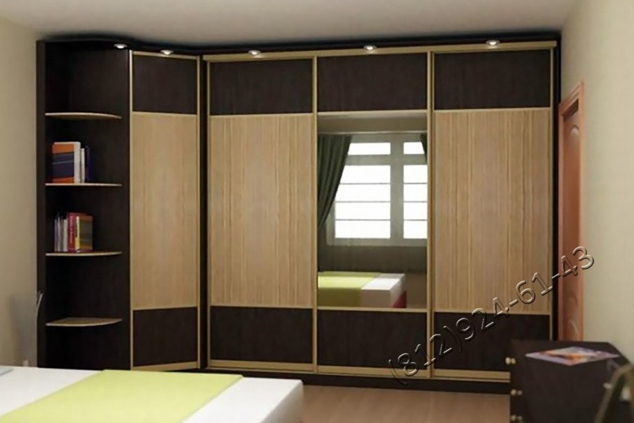 Встраиваемый шкаф купе в спальню