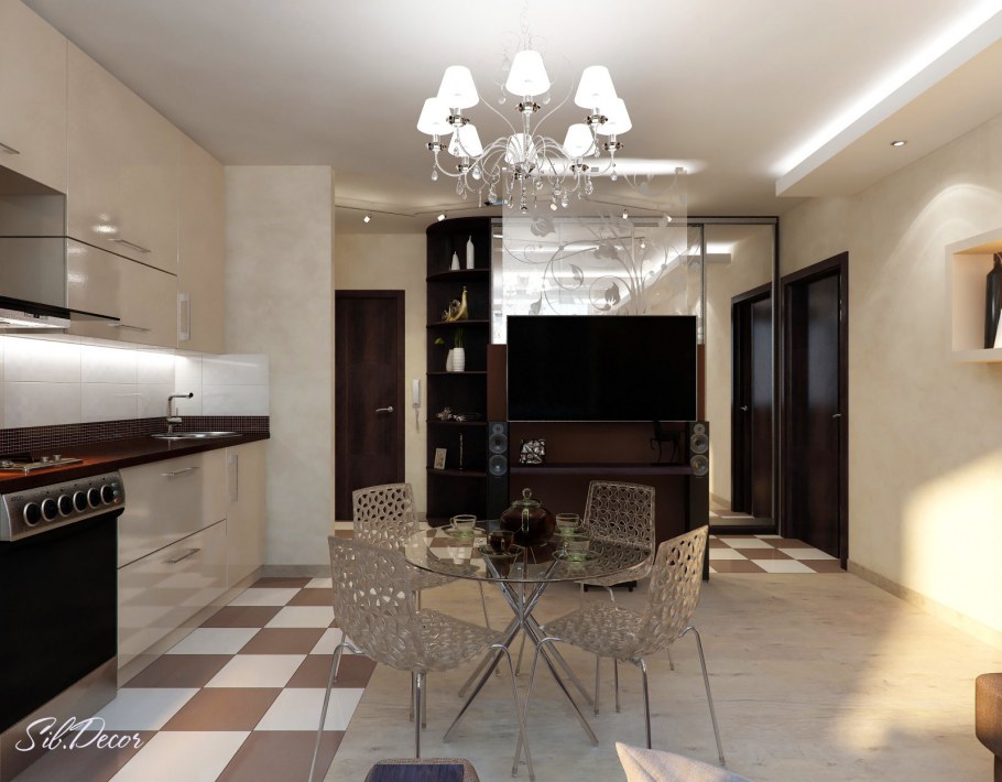 Перепланировка 3 х комнатной квартиры 54 кв.м