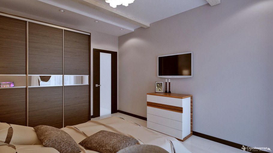 Шкаф купе в однокомнатной квартире