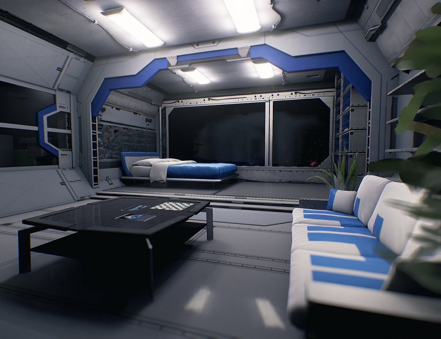 Спейс шаттл каюты