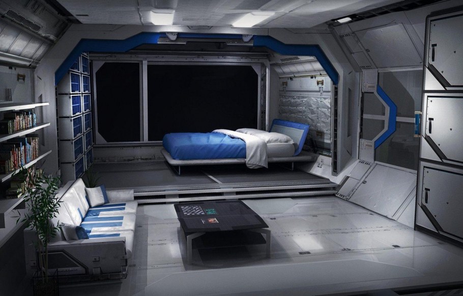 Космический корабль интерьер Sci-Fi