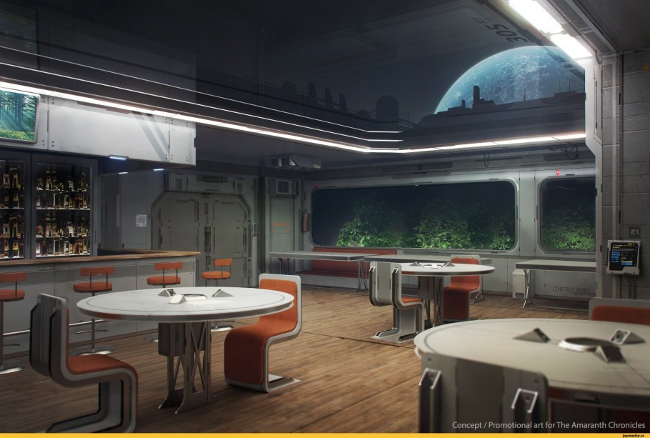 Концепт арт Sci Fi Interior