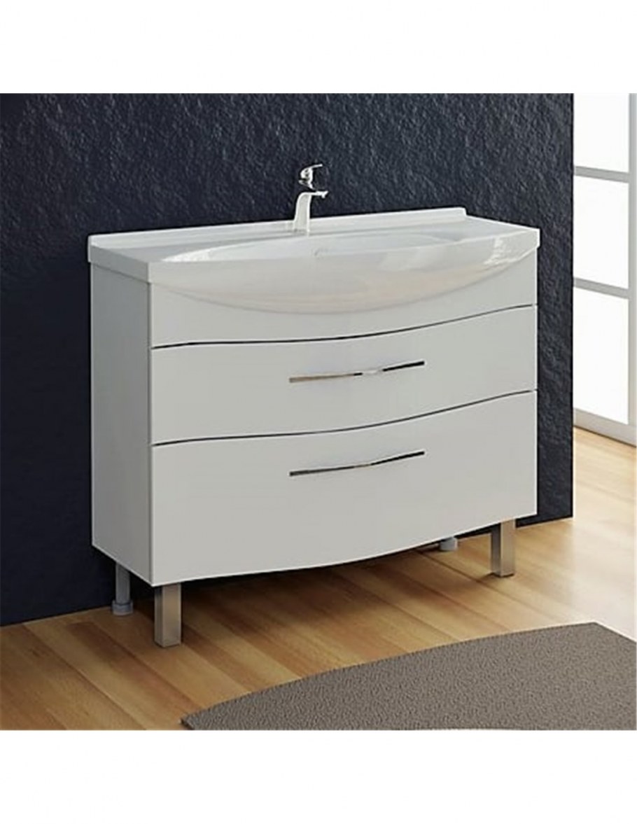 Тумба под умывальник Alvaro banos carino maximo 105 белый лак