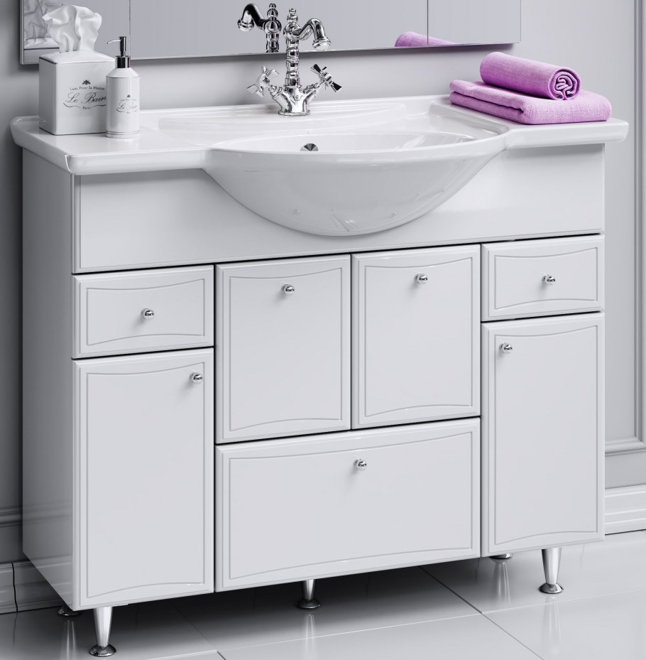 Тумба с раковиной Aqwella Барселона Люкс 105